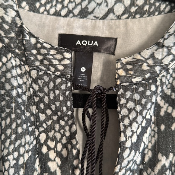 Aqua animal print mini dress - Picture 4 of 8